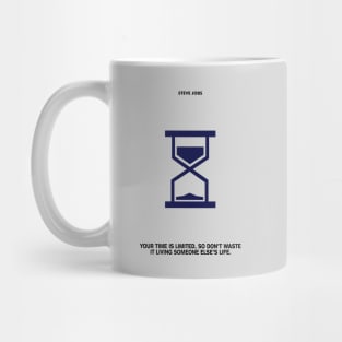 Time Is Limited Steve Jobs Famous Life Inspiring Quotes Mug